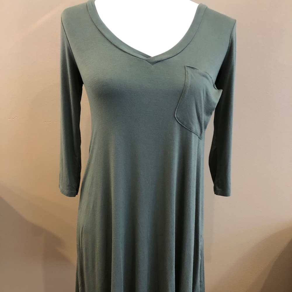 Socialite olive green dress, size S